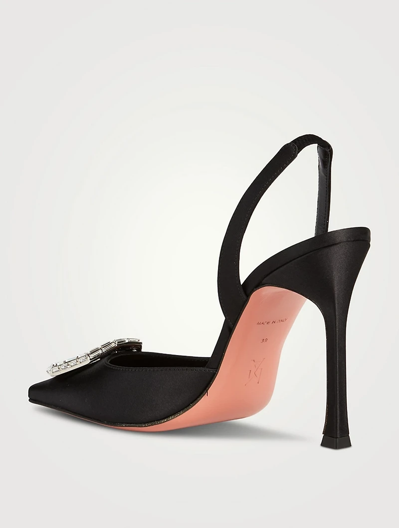 Camelia Satin Slingback Pumps