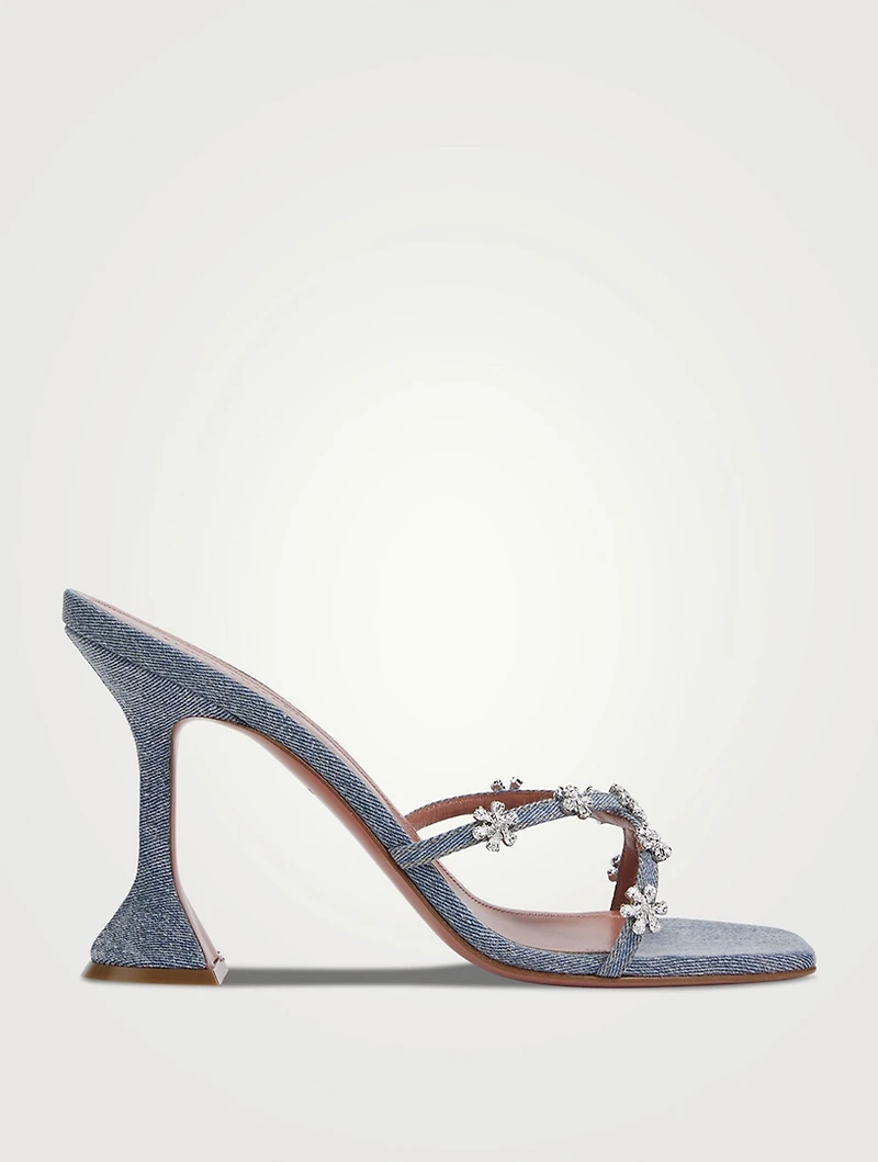 Lily Denim Slingback Sandals
