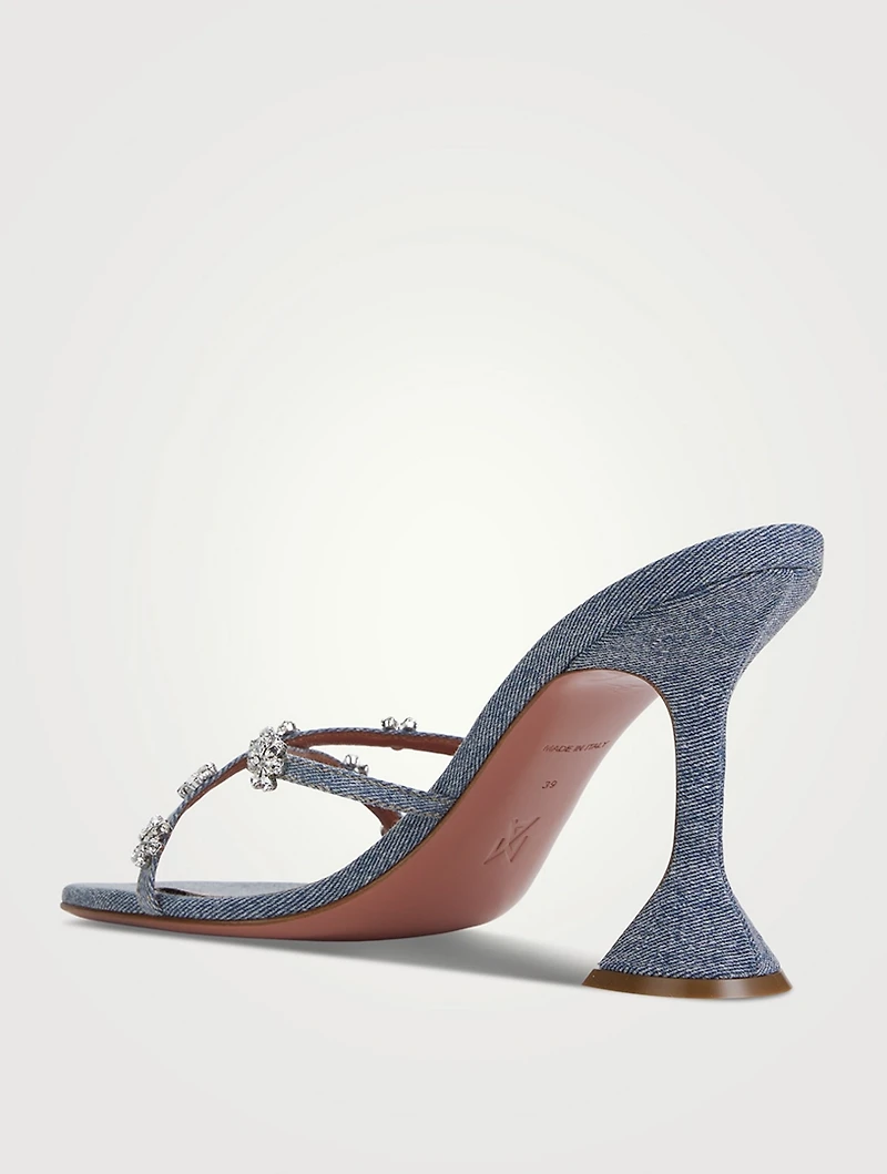 Lily Denim Slingback Sandals