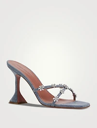 Lily Denim Slingback Sandals