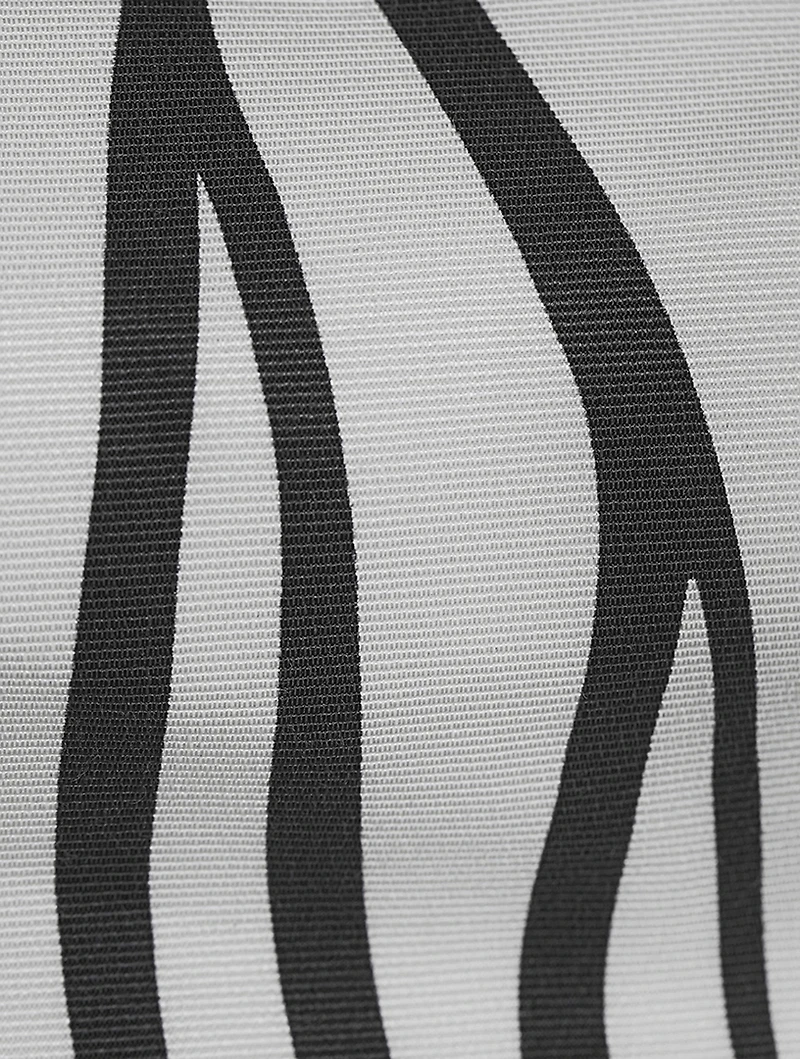 Faille Crop Top Zebra 1966 Print