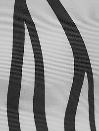 Faille Crop Top Zebra 1966 Print
