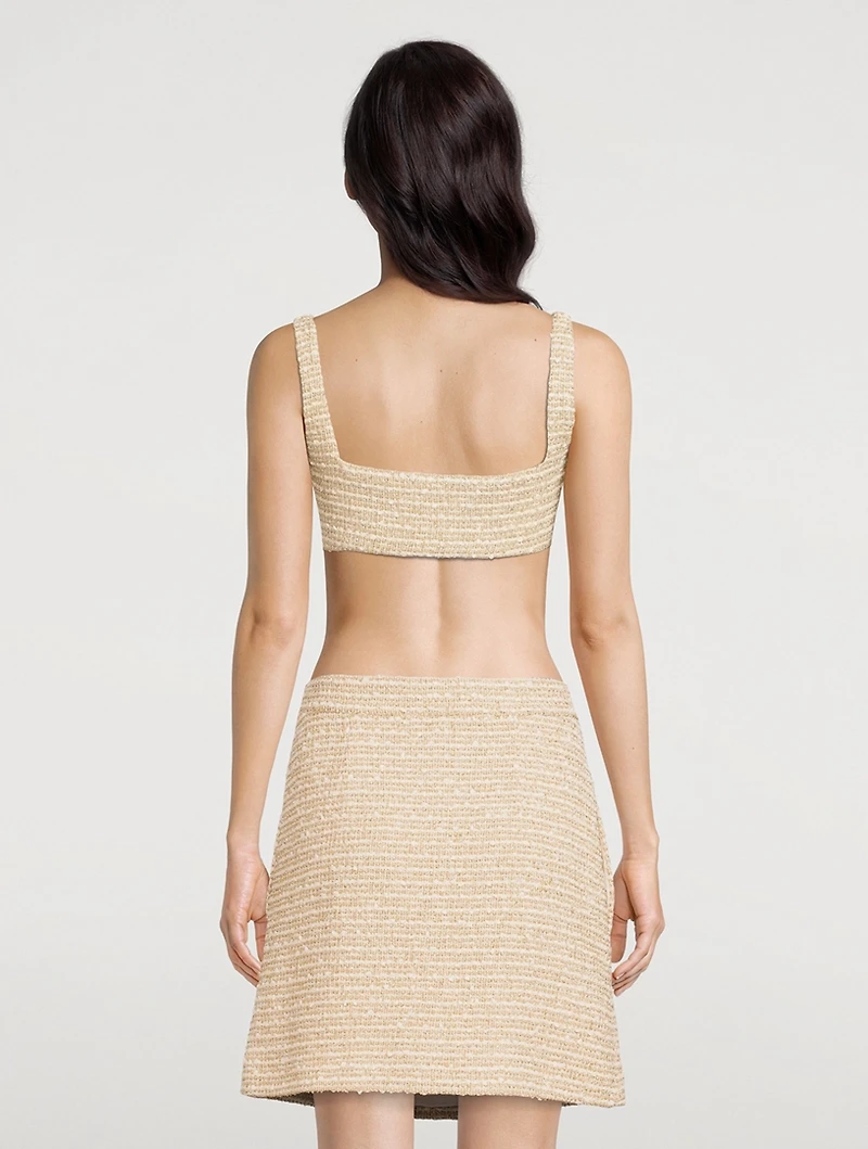 Tweed Crop Top