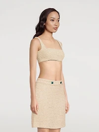 Tweed Crop Top
