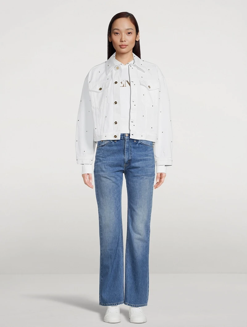 Rockstud Spike Denim Jacket