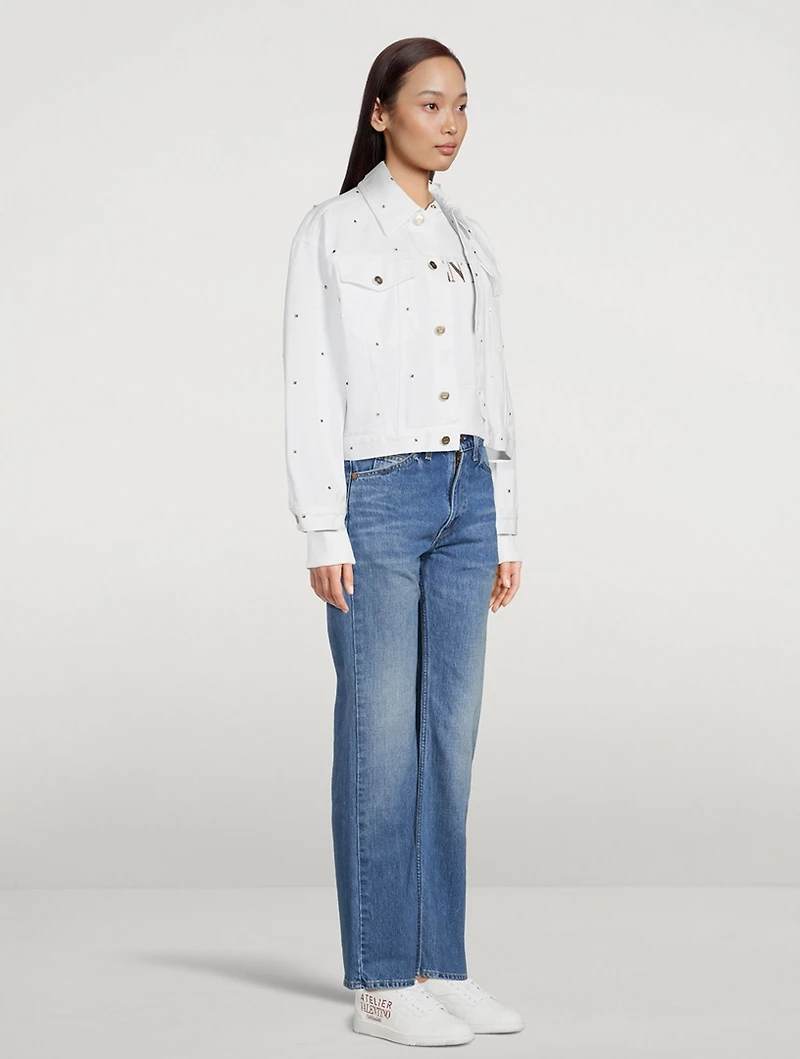 Rockstud Spike Denim Jacket