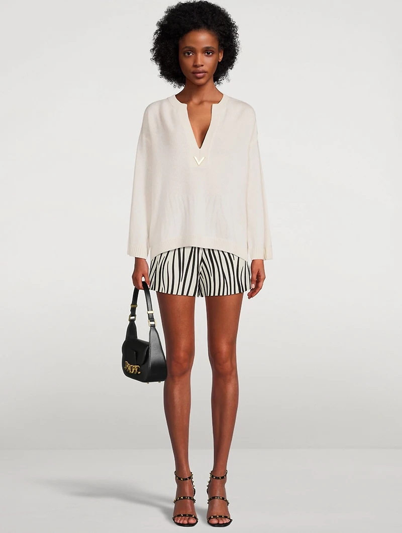 Crepe Couture Shorts Zebra 1966 Print
