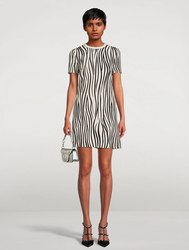 Shift Dress Zebra 1966 Print