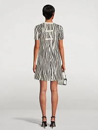 Shift Dress Zebra 1966 Print