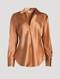 Bias Silk Satin Blouse