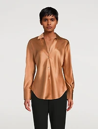 Bias Silk Satin Blouse