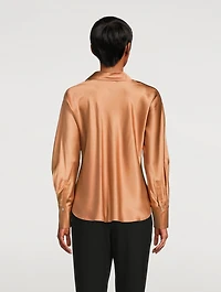 Bias Silk Satin Blouse