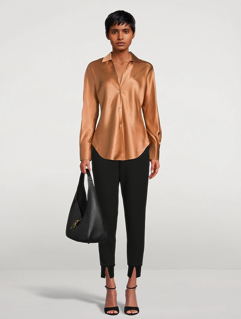 Bias Silk Satin Blouse