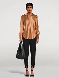 Bias Silk Satin Blouse