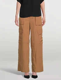 Wide-Leg Cargo Pants