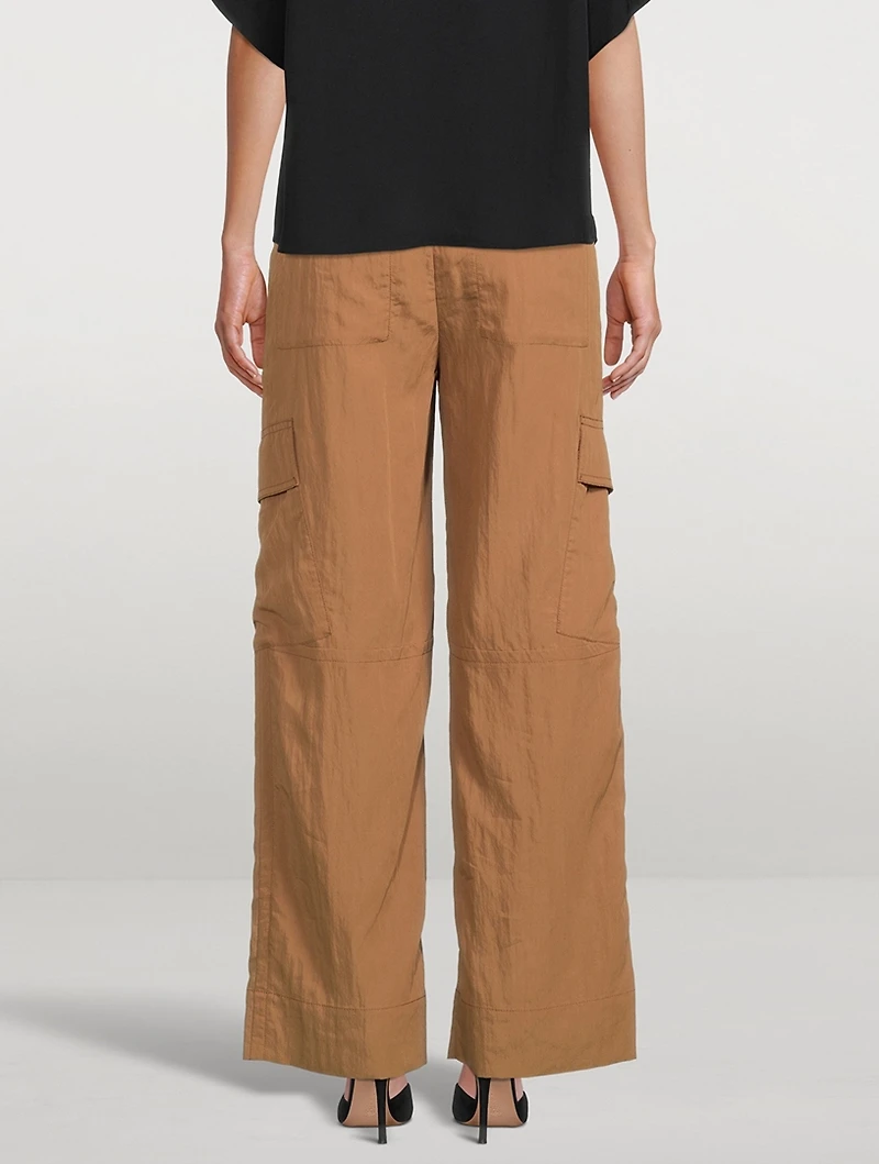 Wide-Leg Cargo Pants