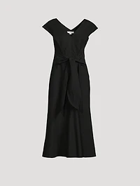 Tie-Back Midi Dress
