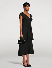 Tie-Back Midi Dress