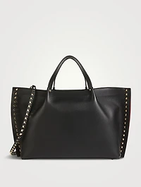 Rockstud Leather Tote Bag