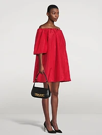 VLOGO Chain Leather Shoulder Bag