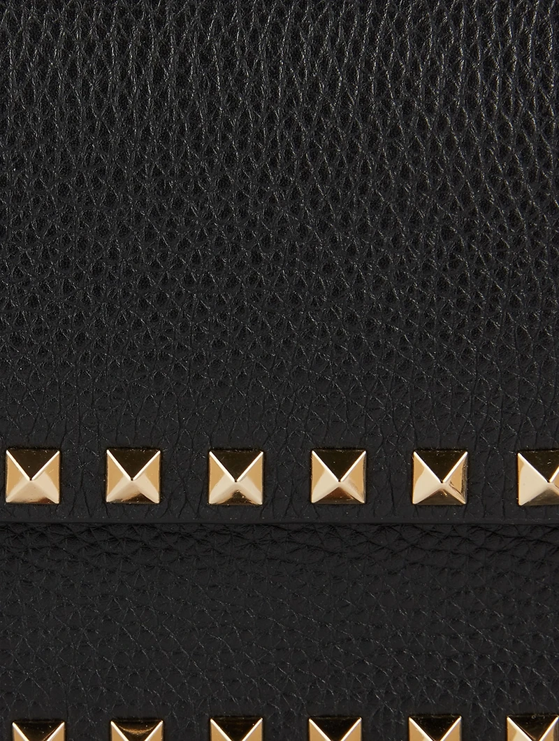 Rockstud Leather Crossbody Pouch