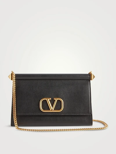 VLOGO Leather Crossbody Bag