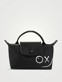Longchamp x André Le Pliage Cosmetic Case