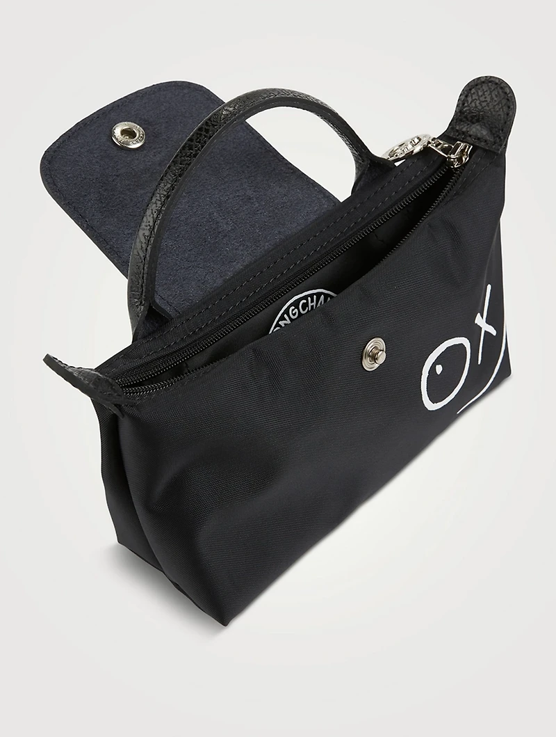 Longchamp x André Le Pliage Cosmetic Case