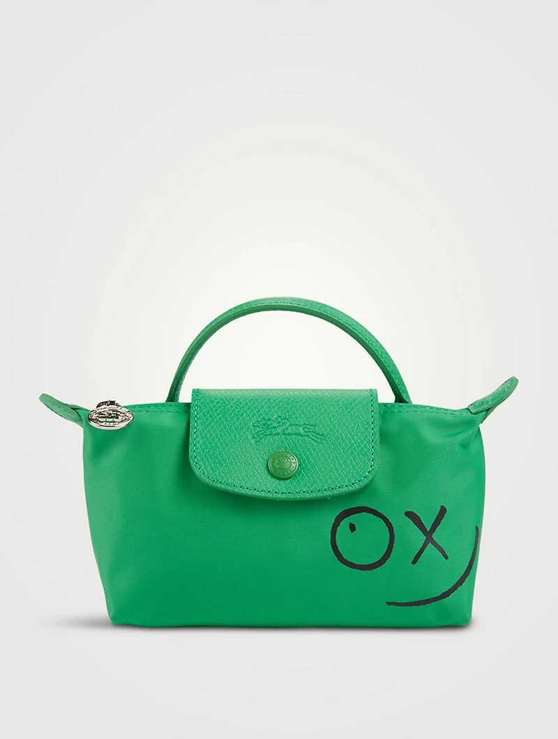 Longchamp x André Le Pliage Cosmetic Case