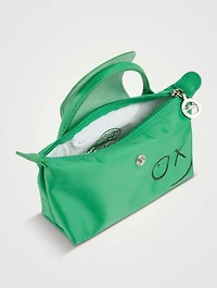 Longchamp x André Le Pliage Cosmetic Case