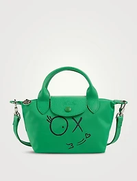 Longchamp x André XS Le Pliage Top Handle Bag