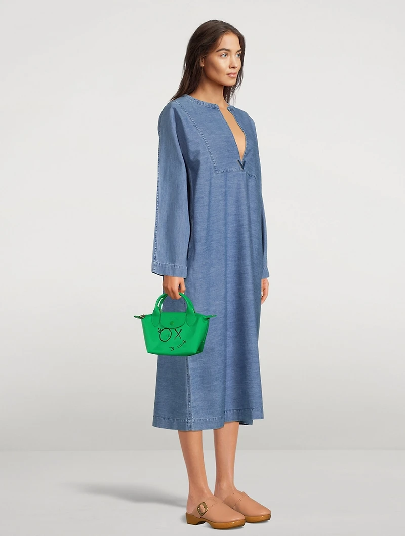 Longchamp x André XS Le Pliage Top Handle Bag