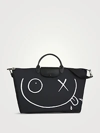 Longchamp x André Large Le Pliage Travel Bag
