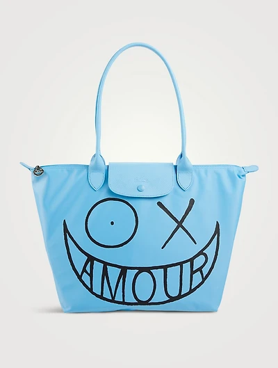 Longchamp x André Large Le Pliage Shoulder Bag