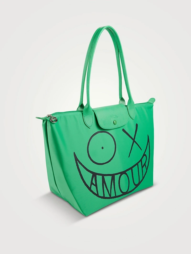 Longchamp x André Large Le Pliage Shoulder Bag