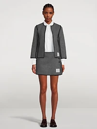 Reversible Herringbone Cardigan