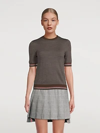 Merino Wool Short Sleeve Pullover