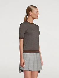 Merino Wool Short Sleeve Pullover