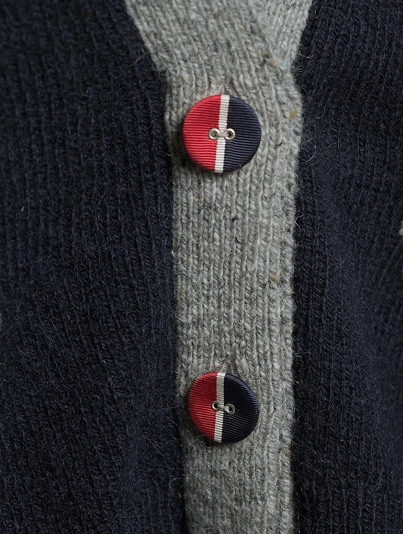 Donegal Oversized Wool And Mohair Cardigan