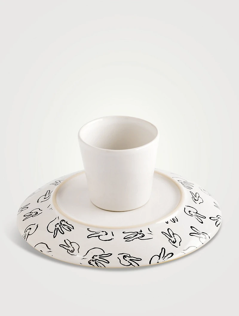 Footed Rabbit Dessert Stand