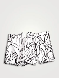 Rabbit Run Printed Cotton Napkin