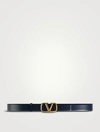 VLOGO Signature Reversible Leather Belt