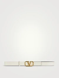 VLOGO Signature Reversible Leather Belt