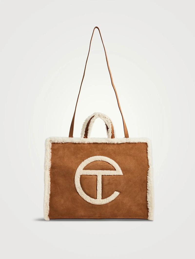 Telfar x UGG Large Suede Shopping Bag