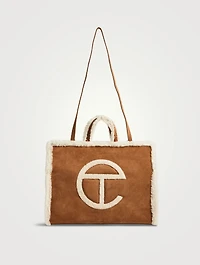 Telfar x UGG Large Suede Shopping Bag