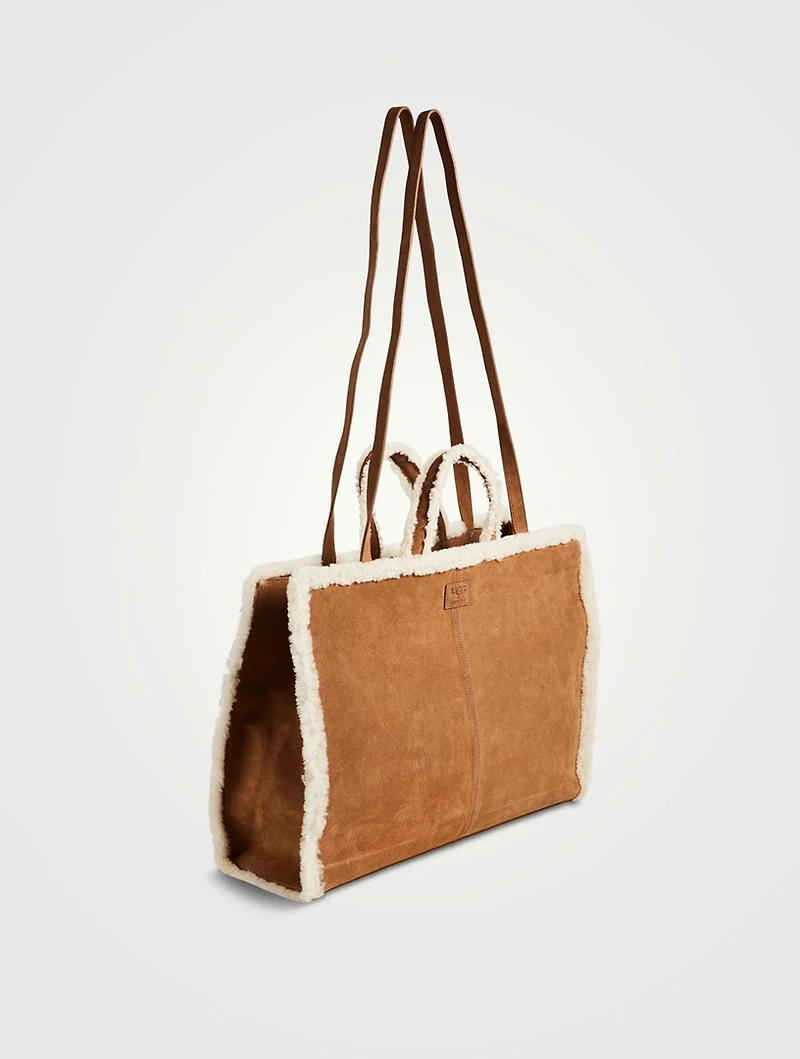 Telfar x UGG Large Suede Shopping Bag