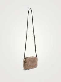 Mini Eye Shearling Camera Bag