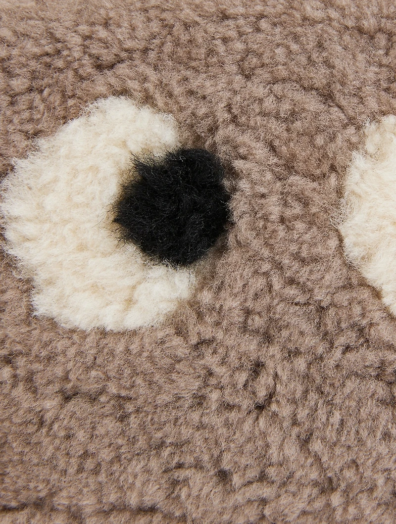 Mini Eye Shearling Camera Bag