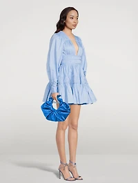 Kiku Satin Croissant Bag