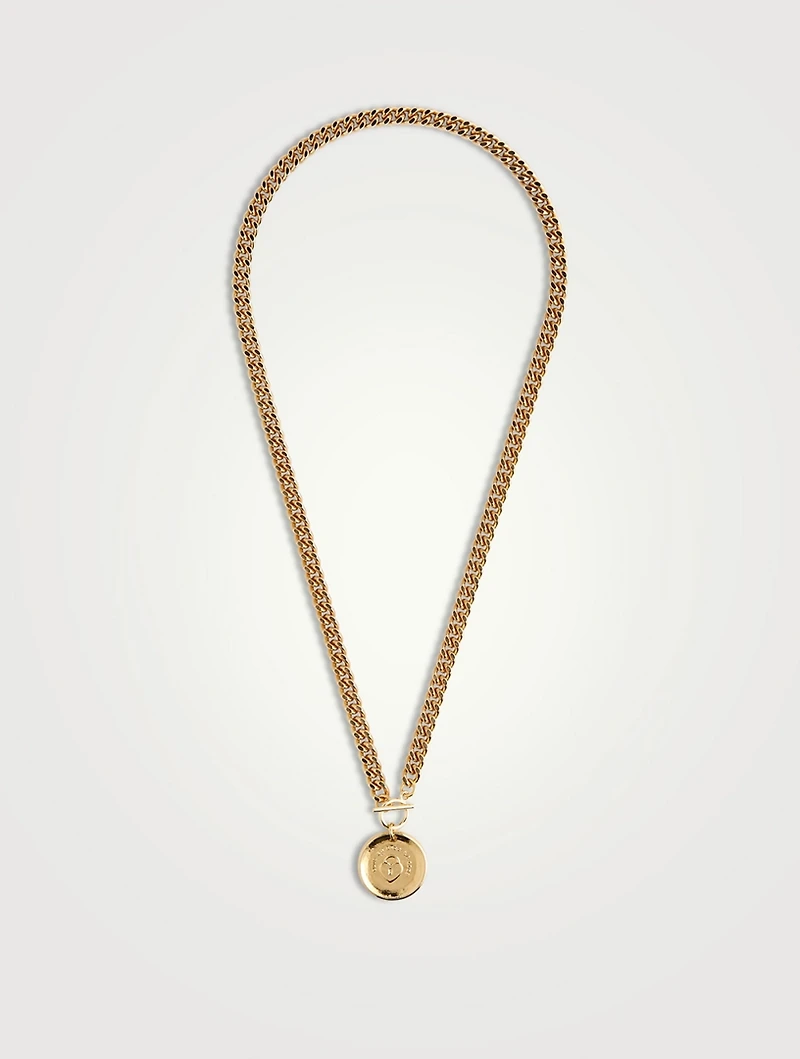 Riley 14K Gold Plated Pendant Necklace